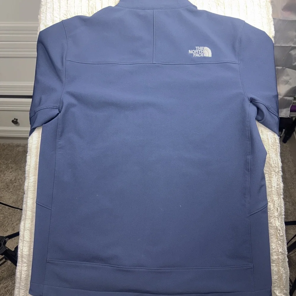 The‎ North Face Jacket Mens Med Blue Apex Pneumatic Softshell Windwall NWOT Mint